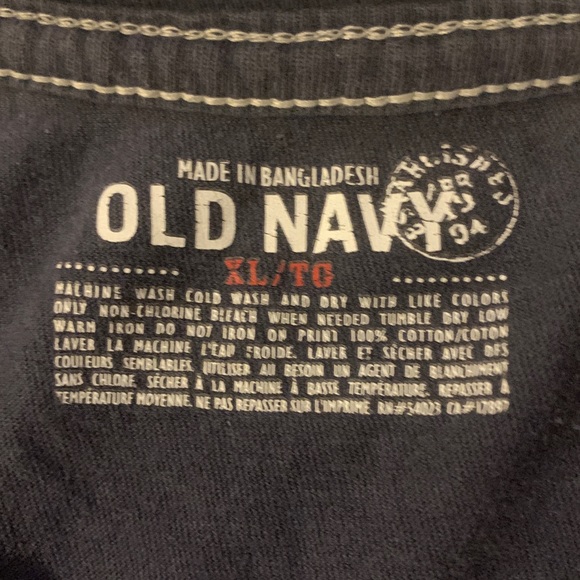 Old Navy X-Large Navy Blue T Shirt - Picture 2 of 4